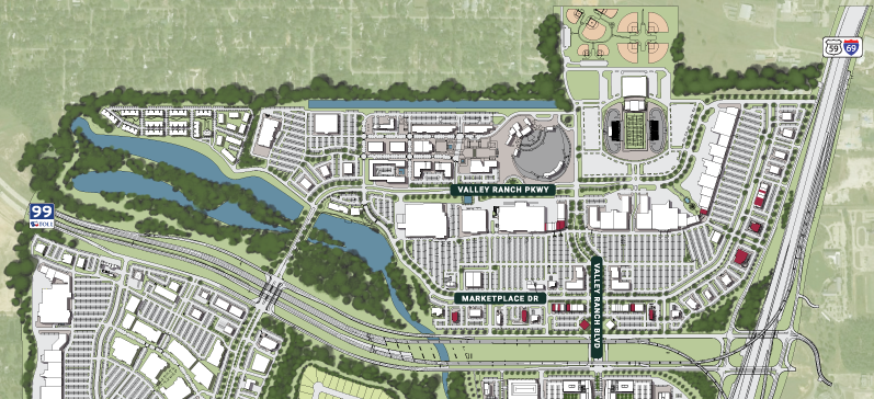 Valley Ranch Town Center Map